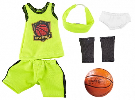 Одежда для баскетбола с аксессуарами для куклы Джой, 32 см. 